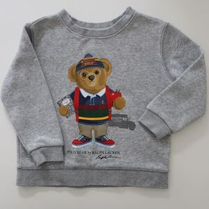 Ralph Lauren Kids Gray Sweatshirt with Polo Bear